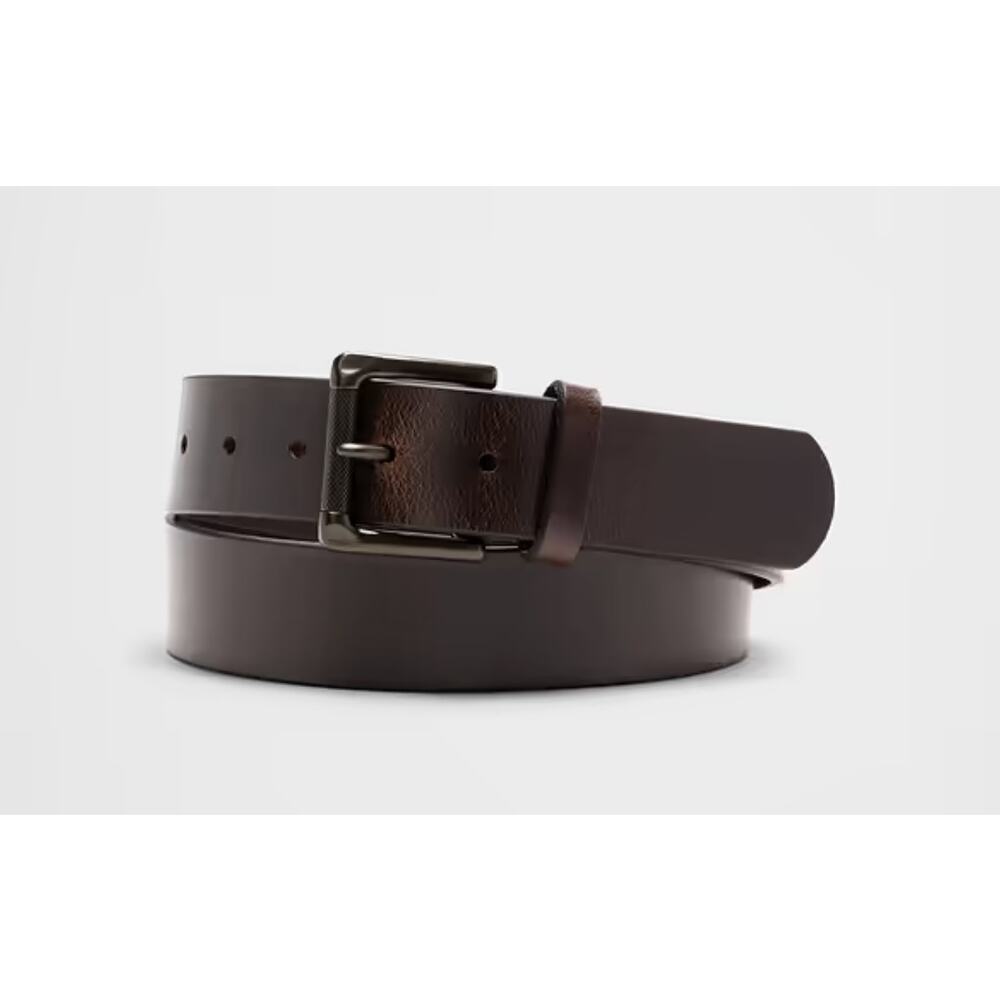 Banana Republic Deep Brown Suede Belt Sz 32 Made in Italy Classic Minimalist
